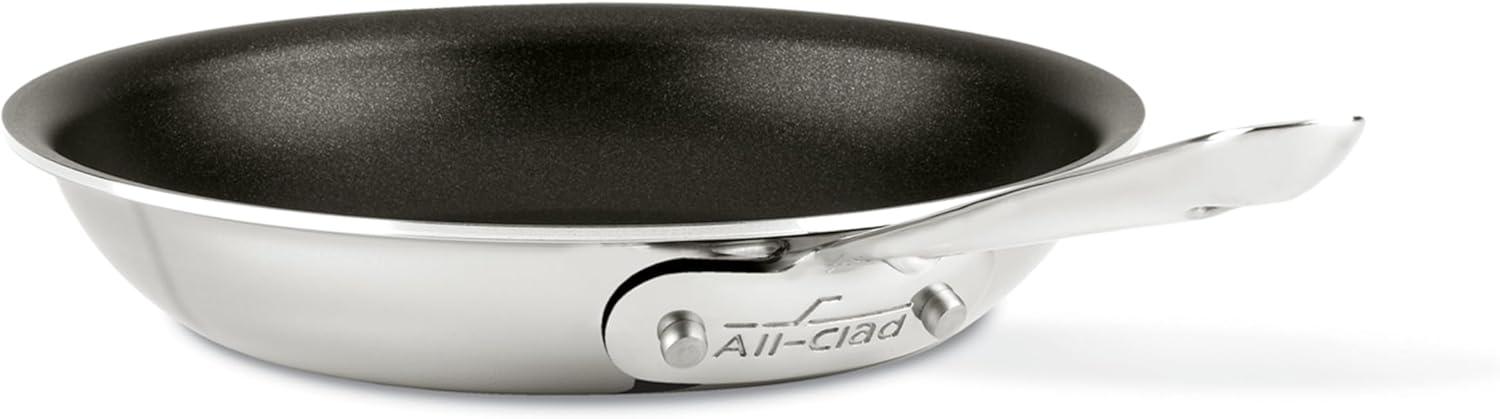 image:imageAllClad D3 9 Inch Stainless Steel Pro Non Stick Frying pan 3Ply Stainless Steel Pan Induction Oven Broiler Safe 500F Pancake Egg Pan Skillet Professional Cookware SilverProfessional Stainless Steel Nonstick