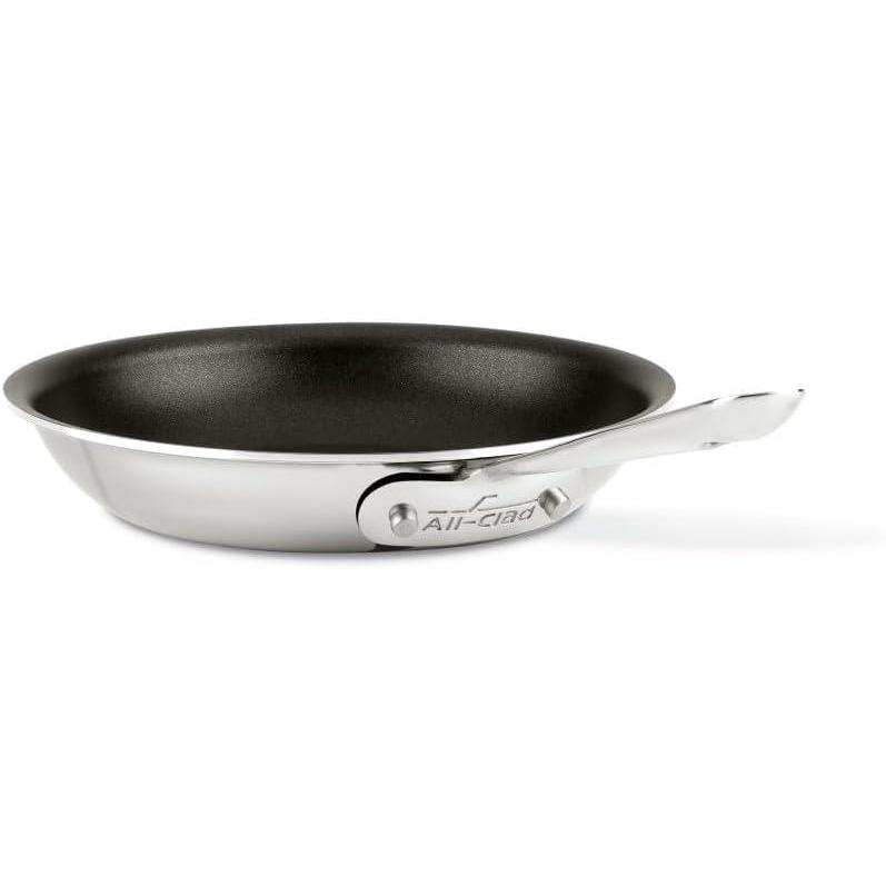 image:imageAllClad D3 3Ply Stainless Steel Non stick Fry Pan 12 Inch Induction Compatible Oven Broiler Safe 500F Nonstick Skillet Kitchen Frying Pan Cookin Pan Pots and Pans Professional Cookware SilverStainless Steel
