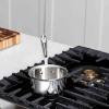 All-Clad D3 3-Ply Stainless Steel Butter Warmer 0.5 Quart Induction Oven Broiler Safe 600F Pots and Pans, Cookware, Sauce Pan Silver, 1/2-Quart