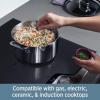 All-Clad D3 3-Ply Stainless Steel Non stick Fry Pan 12 Inch, Induction Compatible, Oven Broiler Safe 500F Nonstick Skillet, Kitchen Frying Pan, Cookin Pan, Pots and Pans, Professional Cookware, Silver(Silver)