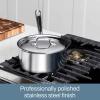 All-Clad D3 3-Ply Stainless Steel Sauce Pan with Lid 3 Quart, Induction, Oven Broiler Safe 600F, Multipurpose, Compatible w/ All Cooktops, For Restaurant or Home Kitchen, Pots & Pans, Cookware, Silver(3 Quarts)