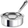 image:imageAllClad D3 3Ply Stainless Steel Sauce Pan with Lid 3 Quart Induction Oven Broiler Safe 600F Multipurpose Compatible w All Cooktops For Restaurant or Home Kitchen Pots amp Pans Cookware Silver11 Quarts