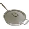 All-Clad D3 3-Ply Stainless Steel Sauté Pan 4 Quart Induction Oven Broiler Safe 600F Pots and Pans, Cookware Silver(Silver)