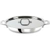 All-Clad D3 3-Ply Stainless Steel Universal Pan with Lid 3 Quart Induction Oven Broiler Safe 600F Pots and Pans, Cookware Silver