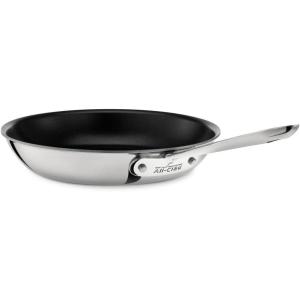 All-Clad D3 3-Ply Stainless Steel Non stick Fry Pan 12 Inch, Induction Compatible, Oven Broiler Safe 500F Nonstick Skillet, Kitchen Frying Pan, Cookin Pan, Pots and Pans, Professional Cookware, Silver(Silver)