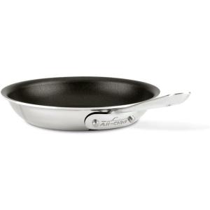 All-Clad D3 3-Ply Stainless Steel Non stick Fry Pan 12 Inch, Induction Compatible, Oven Broiler Safe 500F Nonstick Skillet, Kitchen Frying Pan, Cookin Pan, Pots and Pans, Professional Cookware, Silver(Stainless Steel)