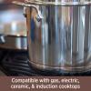 All-Clad Copper Core 5-Ply Stainless Steel Cookware Set 10 Piece Induction Oven Broiler Safe 600F Pots and Pans Silver(10-Piece)