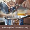 All-Clad Copper Core 5-Ply Stainless Steel Cookware Set 10 Piece Induction Oven Broiler Safe 600F Pots and Pans Silver(14-Piece)