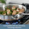 All-Clad Copper Core 5-Ply Stainless Steel Cookware Set 10 Piece Induction Oven Broiler Safe 600F Pots and Pans Silver(15-Piece)