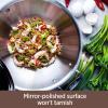 All-Clad Copper Core 5-Ply Stainless Steel Cookware Set 10 Piece Induction Oven Broiler Safe 600F Pots and Pans Silver(7-Piece)