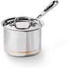 All-Clad Copper Core 5-Ply Stainless Steel Sauce Pan 4 Quart Induction Oven Broiler Safe 600F Pots and Pans, Cookware Silver(Silver)