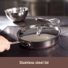 All-Clad Copper Core 5-Ply Stainless Steel Sauce Pan 4 Quart Induction Oven Broiler Safe 600F Pots and Pans, Cookware Silver(Silver)