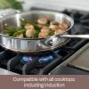 All-Clad Copper Core 5-Ply Stainless Steel Sauce Pan 4 Quart Induction Oven Broiler Safe 600F Pots and Pans, Cookware Silver(Stainless Steel)