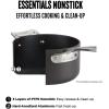 All-Clad Essentials Hard Anodized Nonstick Fry & Sauce Pan Set 8.5 Inch , 2.5 Quart Oven Broiler Safe 500F Pots and Pans, Cookware Black(10-Piece Set)
