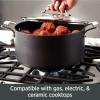 All-Clad Essentials Hard Anodized Nonstick Fry & Sauce Pan Set 8.5 Inch , 2.5 Quart Oven Broiler Safe 500F Pots and Pans, Cookware Black(2-Piece Set)