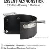 All-Clad Essentials Hard Anodized Nonstick Roaster with Rack 11×14 Inch Oven Broiler Safe 500F Roaster Pan, Pots and Pans, Cookware Black(11″ x 14″)