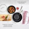 All-Clad Essentials Hard Anodized Nonstick Sauce Pan Set 4 Piece, 2.5, 4 Quart Oven Broiler Safe 500F Pots and Pans, Cookware Black(5 Piece Set)