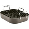 All-Clad Essentials Hard Anodized Nonstick Roaster with Rack 11×14 Inch Oven Broiler Safe 500F Roaster Pan, Pots and Pans, Cookware Black(11″ x 14″)