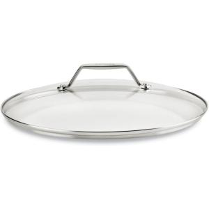 All Clad Essentials Nonstick Cookware Glass Lid, 12 inch(Stainless Steel)