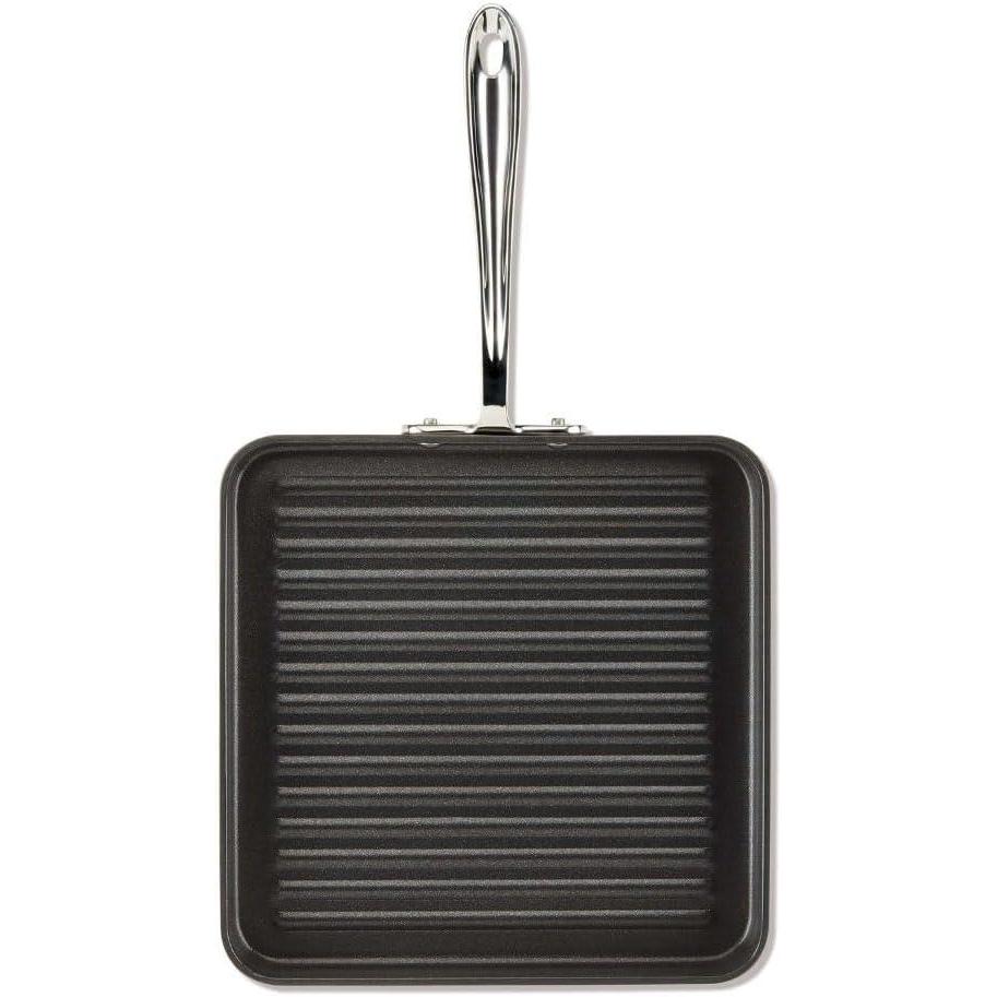 image:imageAllClad HA1 Hard Anodized Nonstick GrillGriddle Pan 13x20 Inch Oven Broiler Safe 500F Pots and Pans Cookware Black11 x 11 Single Burner