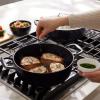 All-Clad Cast Iron Enameled Dutch Oven with Acacia Trivet 6 Quart Induction Oven Broiler Safe 650F Pots and Pans, Cookware Black(Cast Iron)