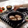 All-Clad Cast Iron Skillet – 12” Enameled Cast Iron Pan with Lid, Enamel Coating, Grill, Oven Safe up to 650°F & Compatible with All Stovetops (Gas, Electric & Induction), Easy-Clean Frying Pan, Black(4 Quart)
