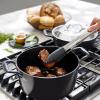 All-Clad Cast Iron Skillet – 12” Enameled Cast Iron Pan with Lid, Enamel Coating, Grill, Oven Safe up to 650°F & Compatible with All Stovetops (Gas, Electric & Induction), Easy-Clean Frying Pan, Black(6 Quart)