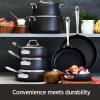 All-Clad E7859064 HA1 Hard Anodized Nonstick Fry Pan Cookware Set, 10 Inch and 12 Inch Fry Pan, 2 Piece, Black(10″ + 12″ Fry Pan Set)
