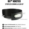All-Clad E7859064 HA1 Hard Anodized Nonstick Fry Pan Cookware Set, 10 Inch and 12 Inch Fry Pan, 2 Piece, Black(12″ Fry Pan With Lid)