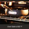 All-Clad HA1 Hard Anodized Nonstick Griddle 13×20 Inch Oven Broiler Safe 500F Pots and Pans, Cookware Black(11″ x 11″ (Single Burner))