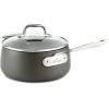 All-Clad HA1 Hard Anodized Nonstick Sauté Pan 4 Quart Induction Oven Broiler Safe 500F Pots and Pans, Cookware Black(Black)