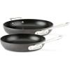 All-Clad E7859064 HA1 Hard Anodized Nonstick Fry Pan Cookware Set, 10 Inch and 12 Inch Fry Pan, 2 Piece, Black(10″ + 12″ Fry Pan Set)