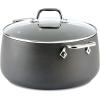 All-Clad HA1 Hard Anodized Nonstick Stockpot 8 Quart Induction Oven Broiler Safe 500F, Lid Safe 350F Pots and Pans, Cookware Black(Black)