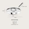 All-Clad D3 3-Ply Stainless Steel Fry Pan, 14 Inch, Induction, Oven Broiler Safe 500F, Lid Safe 350F, Pots and Pans, Cookware, Silver(Silver)