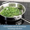 All-Clad D5 5-Ply Brushed Stainless Steel Fry Pan 10 Inch Induction Oven Broiler Safe 600F Pots and Pans, Cookware Silver(Stainless Steel)