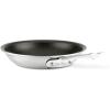 All-Clad D5 5-Ply Brushed Stainless Steel Fry Pan 8 Inch Induction Oven Broiler Safe 500F Pots and Pans, Cookware Silver(Stainless Steel)