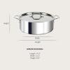All-Clad D3 3-Ply Stainless Steel Stockpot 6 Quart Induction Oven Broiler Safe 600F Pots and Pans, Cookware Silver(Silver)