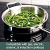 All-Clad D5 5-Ply Brushed Stainless Steel Soup Pot 4 Quart Induction Oven Broiler Safe 600F Pots and Pans, Cookware Silver
