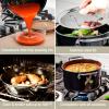 All-Clad FusionTec Ceramic and Steel Core Stockpot 7 Quart Induction Oven Broiler Safe 500F Pots and Pans, Cookware Onyx(Onyx)