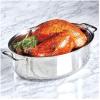 All-Clad Specialty Stainless Steel Covered Oval Roaster 3 Piece, 19x12x10 Inch Oven Broiler Safe 600F Roaster Pan, Pots and Pans, Cookware Silver