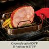 All-Clad Specialty Stainless Steel Roaster with Nonstick Rack 11×14 Inch Oven Broiler Safe 600F Roaster Pan, Pots and Pans, Bakeware, Silver(Small)