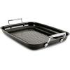 All-Clad Outdoor Nonstick Roaster Set 15×11 Inch Oven Grill Safe 500F Roaster Pan, Pots and Pans, Cookware Black(Nonstick)