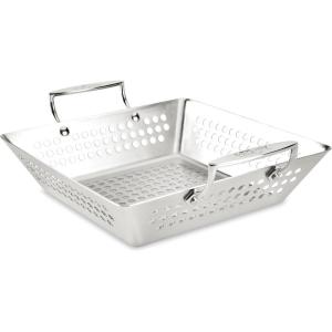 All-Clad Outdoor Nonstick Roaster Set 15×11 Inch Oven Grill Safe 500F Roaster Pan, Pots and Pans, Cookware Black(Stainless Steel)