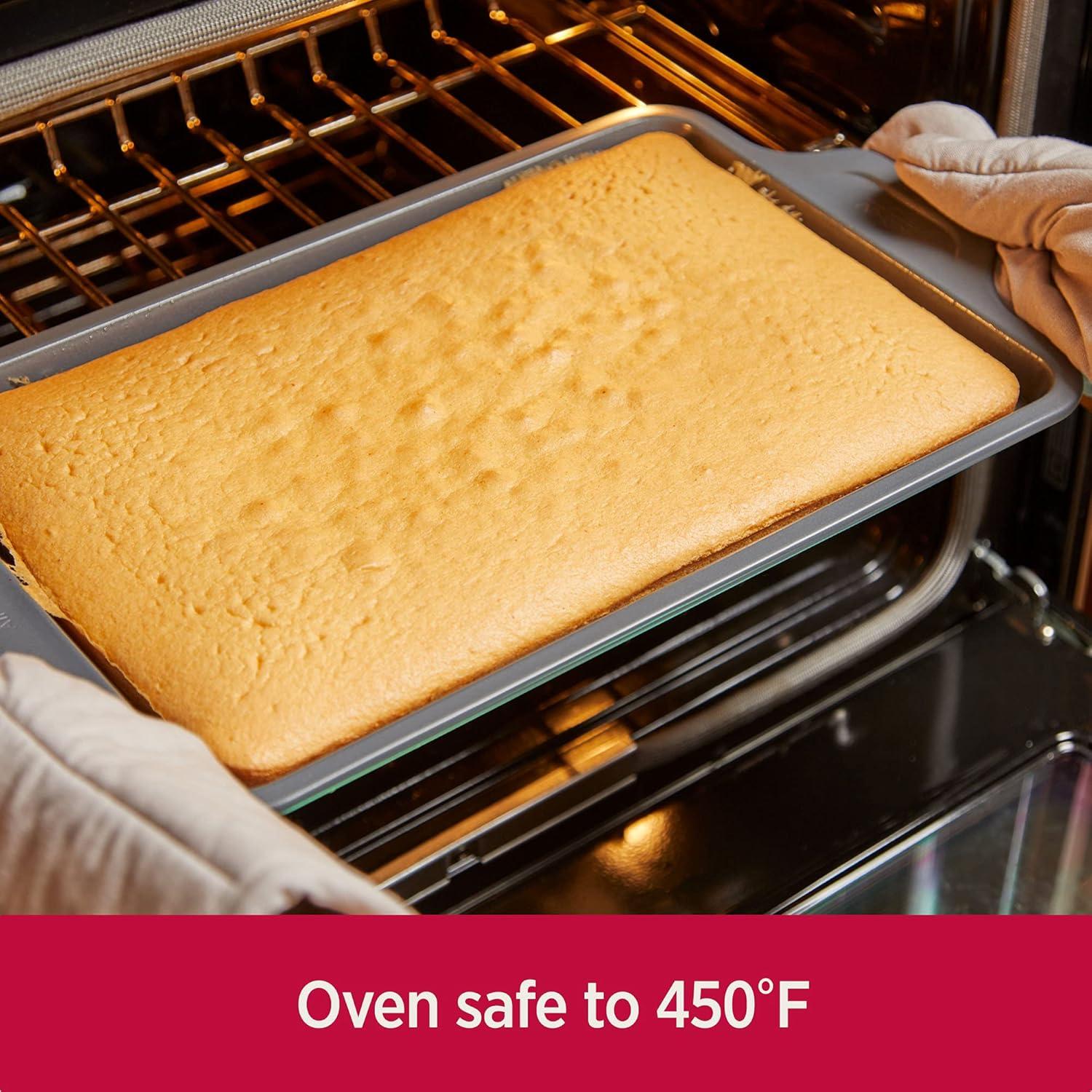 image:imageAllClad ProRelease Nonstick 9x13 Inch Oven Safe 450F Half Sheet Cookie Sheet Muffin Pan Cooling amp Baking Rack Round amp Loaf Cake Pans Grey