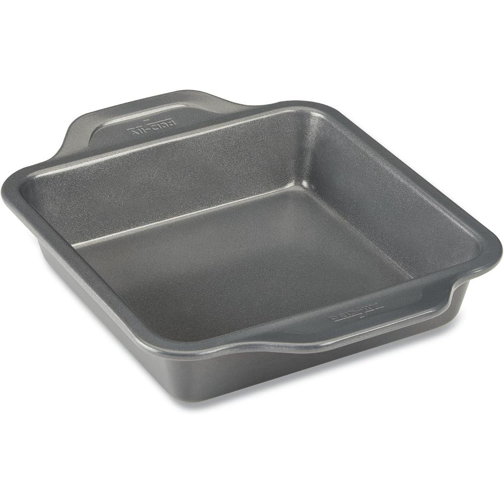 image:imageAllClad ProRelease Nonstick Square Baking Pan 8x8 Inch Oven Safe 450F Half Sheet Cookie Sheet Muffin Pan Cooling amp Baking Rack Round Cake Pan Loaf Pan Baking Pan Grey8 X 8 inch