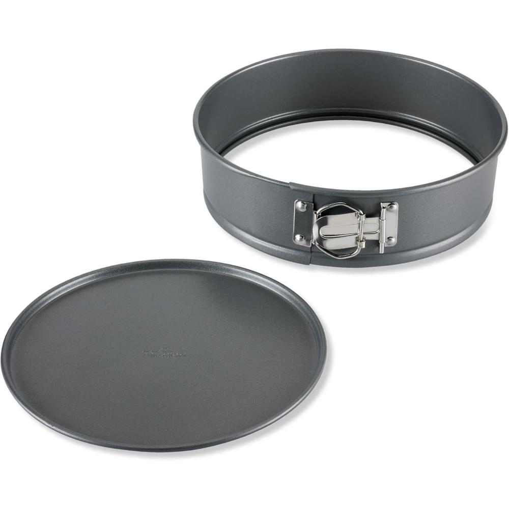 image:imageAllClad Springform Pan 9 inch with Removable Bottom Nonstick ProRelease Bakeware Professional Spring Form and Cheesecake Baking Mold Durable CeramicReinforced Non stick Coating Grey