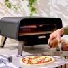 All-Clad 16″ Gas Pizza Oven Outdoor, 360° Automatic Rotating Stone for Even Cooking, Cooks Pizza in 90 Seconds, Includes Aluminum Peel Spatula, Portable Oven Pizza Maker, Includes Gas Hose & Regulator