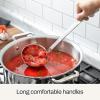 All-Clad 5-Piece Stainless Steel Kitchen Utensil Set – Includes Ladle, Solid Spoon, Slotted Spoon, Turner & Storage Caddy – Heavy-Gauge, Ergonomic, Dishwasher Safe, Silver