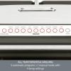 All-Clad Electric Indoor Grill, AutoSense Stainless Steel Panini Grill Press Sandwich Maker, Automatic 1800W Smokeless, Removable Plates, Dishwasher Safe(Silver)
