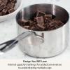 All-Clad Kitchen Accessories Stainless Steel Measuring Cup Set 5 Piece Cookware, Pots and Pans, Dishwasher Safe Silver(5-piece)
